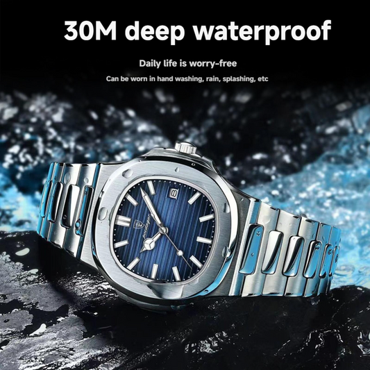 Swiss brand new waterproof ultra-thin men's watch calendar quartz watch
